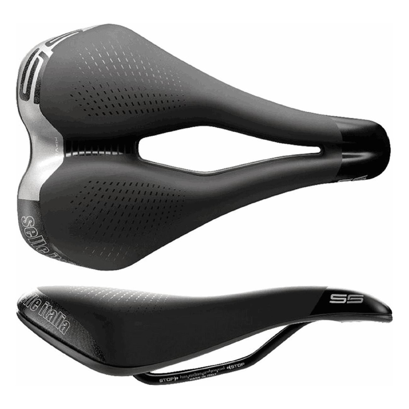 Sella S5 MAX Gel Superflow Nero 180x255mm - Comfort e Prestazioni per Ciclismo, 350gr - 1 - Selle - 8030282520103