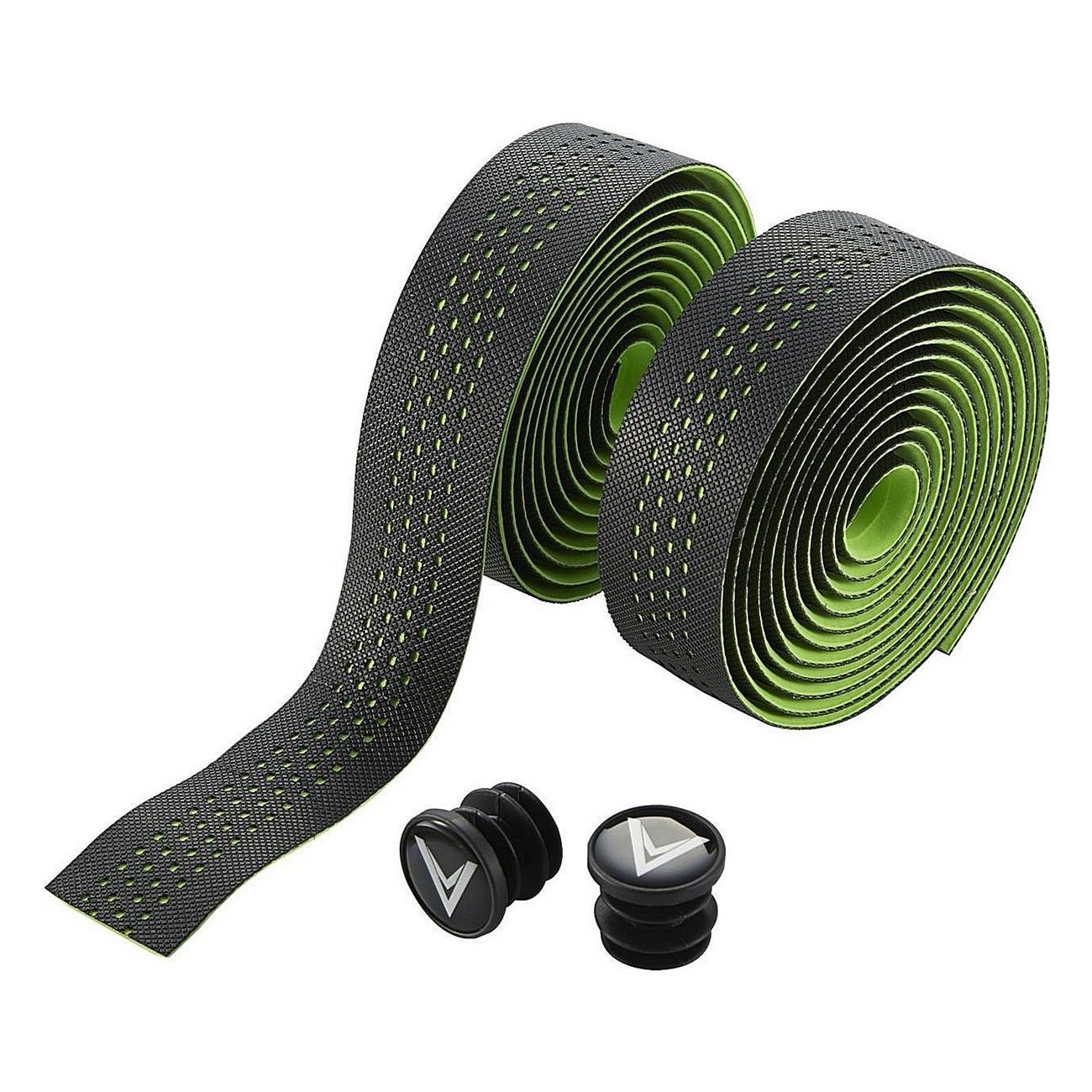 Voxom GB8 Neon Green Reflective Handlebar Tape 200x3cm - Durable Silicone - 1