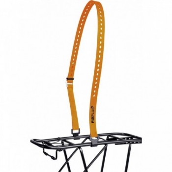 Cintas de Fijación Fixplus XL 86+15 cm para Portaequipajes 10 mm, 2 Piezas, Naranjas - 2