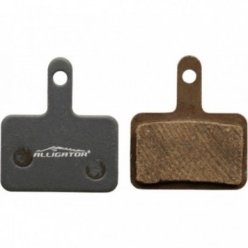 Alligator Semi-Metallic Brake Pads with Springs for Shimano Deore/Nexave & Tektro - 1