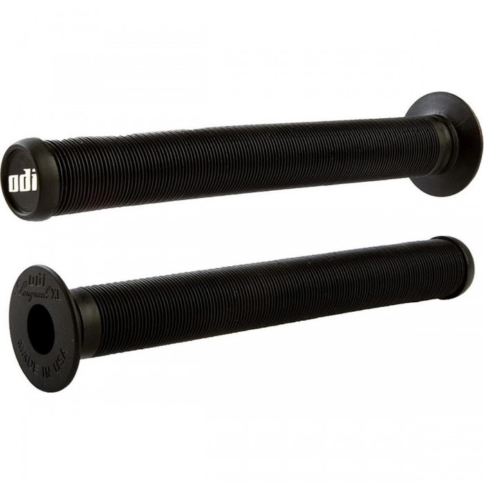 Empuñaduras Odi BMX Longneck XL Negro 228mm - Comodidad y Durabilidad para Fixies - 1