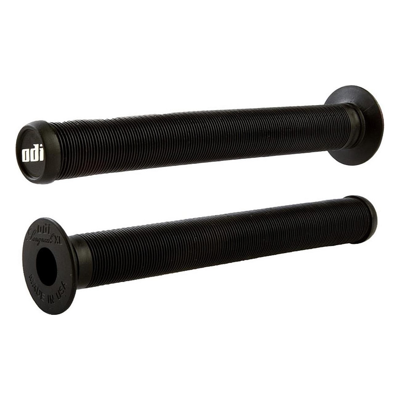 Empuñaduras Odi BMX Longneck XL Negro 228mm - Comodidad y Durabilidad para Fixies - 1