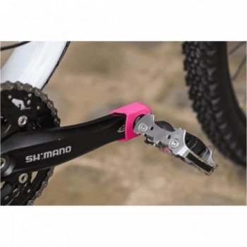 Crank Armor Pedalprotektoren Rosa aus Thermoplastik für Sram und Shimano - 2