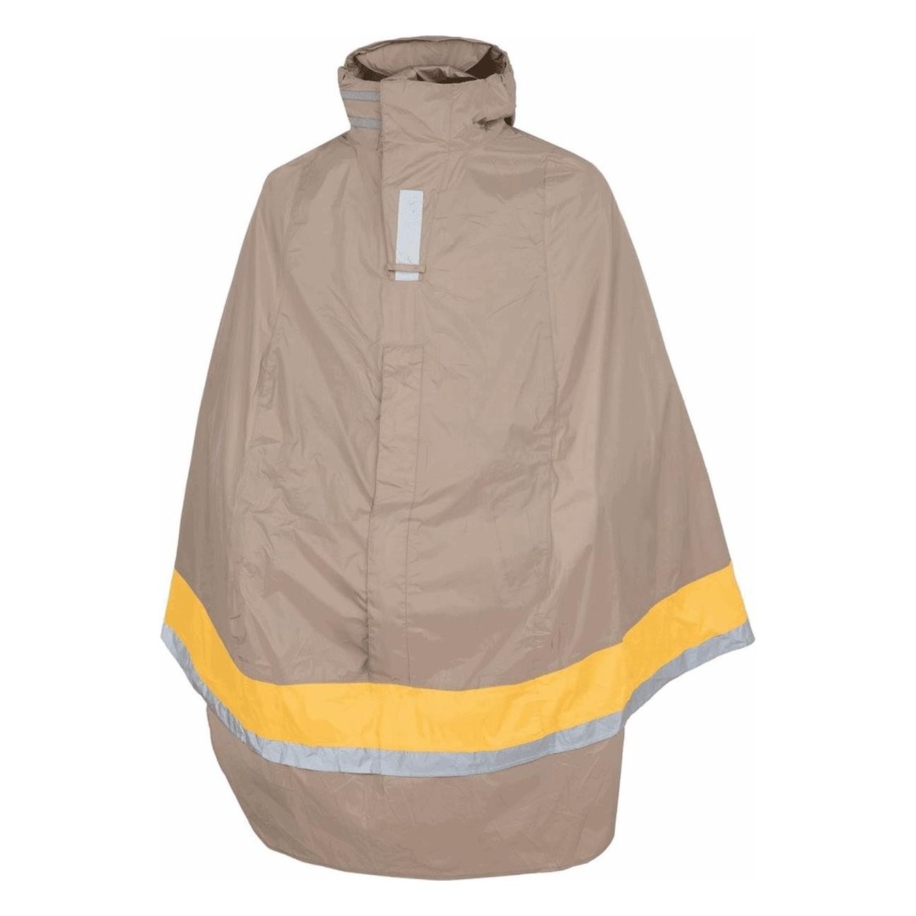 Manteau de pluie vélo gris taupe S-M avec housse de siège ergonomique - 1