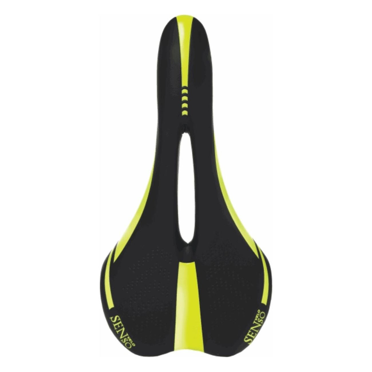 Sella Velo Senso 3274 Sport Unisex Nero/Giallo Fluo 276x142 mm - Comfort e Prestazioni - 1 - Selle - 