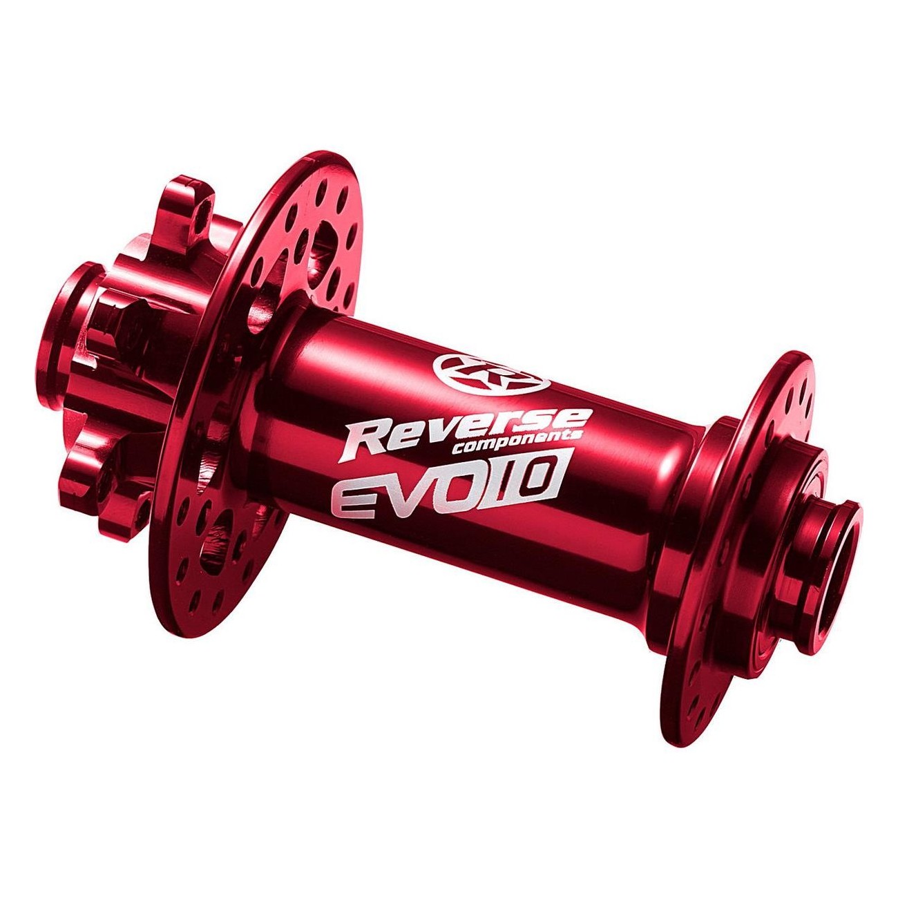 Reverse Nabe Evo-10 Boost Disc Hub VR 32H 110/15mm Red - Lightweight & Durable - 1