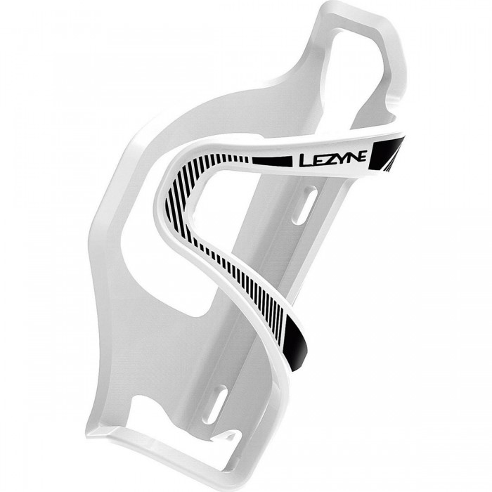 Support de bouteille Lezyne Flow Cage E SL-L Blanc - Chargement Latéral Gauche, 48g - 1