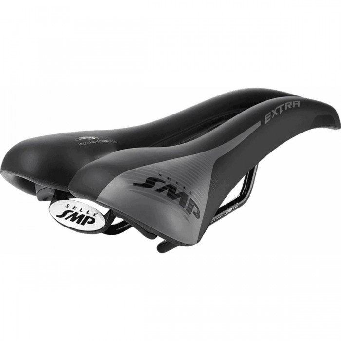 Matte Black Bike Saddle 2020 with High Padding for Road and Spinning - Optimal Comfort - 1