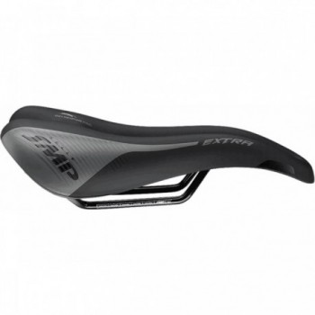 Matte Black Bike Saddle 2020 with High Padding for Road and Spinning - Optimal Comfort - 3