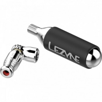 Lezyne CO2 Bomba Trigger Speed Drive CNC con Cartucho 16g, Plata - 3