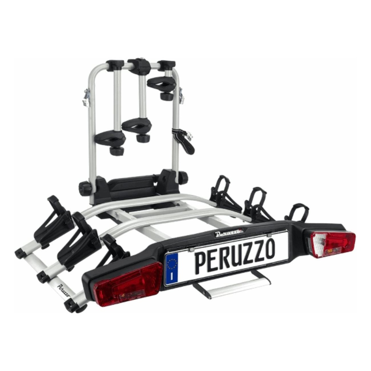 Zephyr Rear Bike Rack for Tow Bar - 3 Bikes, Ideal for E-Bikes, Aluminum - 1