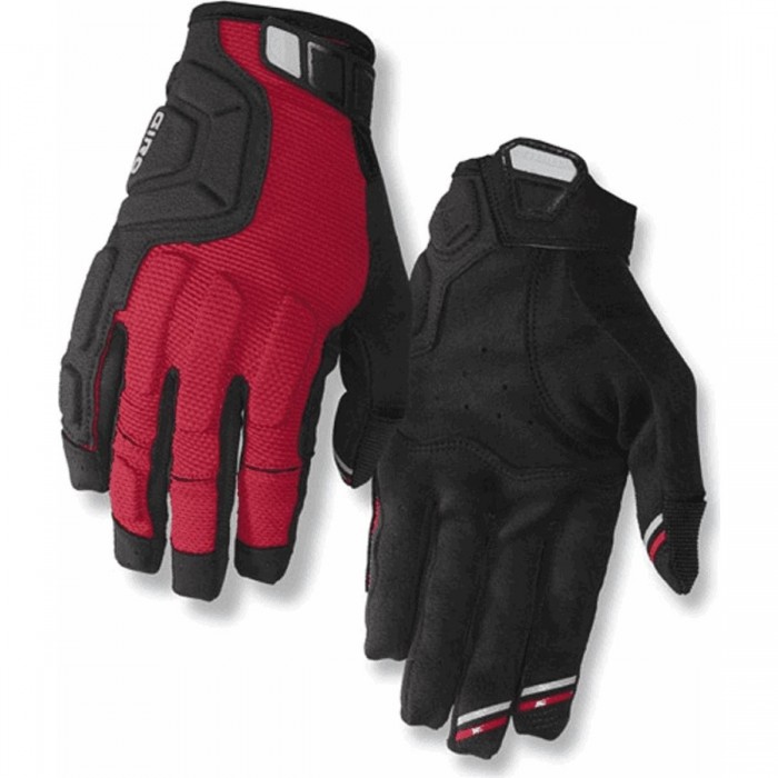 Remedy X2 Summer Long Gloves for Trail and Downhill - Red, Black, Gray, Size M - 1