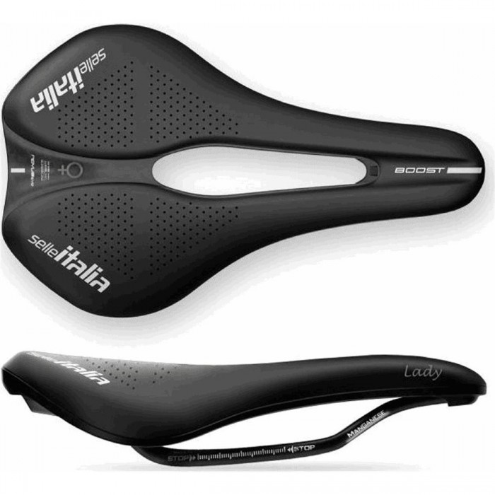 Novus Boost Evo Lady TM Superflow Saddle 145x245mm - Comfort & Performance for Cyclists - 1