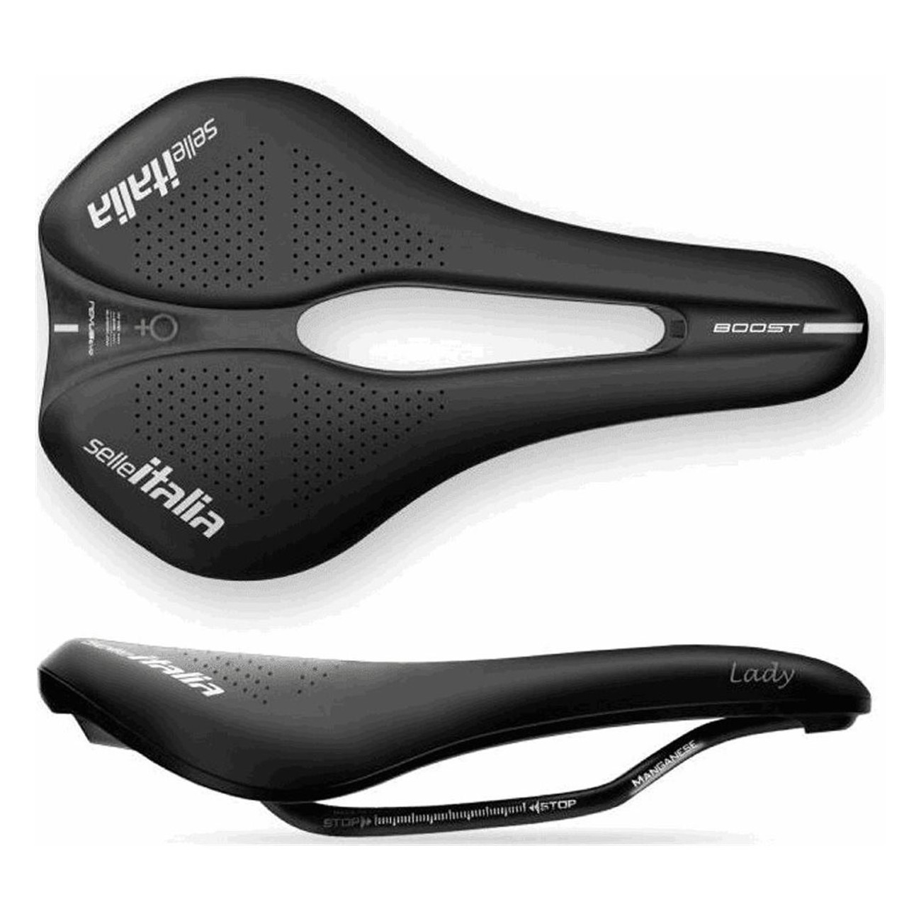 Novus Boost Evo Lady TM Superflow Saddle 145x245mm - Comfort & Performance for Cyclists - 1