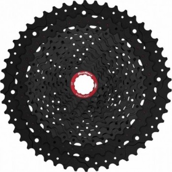 MTB Cassette 12V 10-50 Teeth Black Aluminum with SRAM Body - SUNRACE - 1