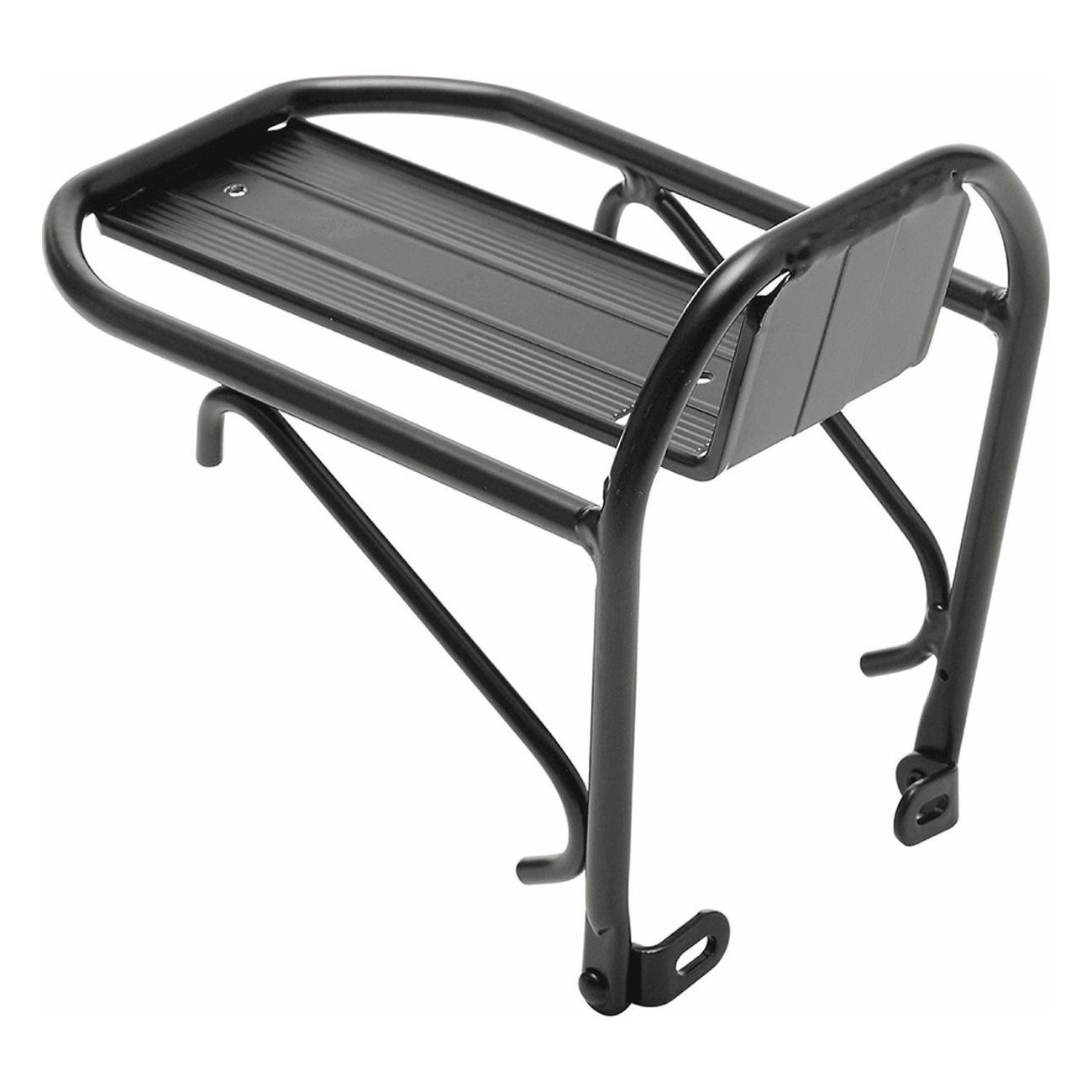 Black Aluminum Front Rack for City Bike 24/26/28 Inches, 10kg Capacity - 1