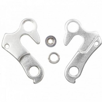 S9 Rear Derailleur Hanger in Silver Aluminum for Giant, Kona, Bianchi, Colnago - 1