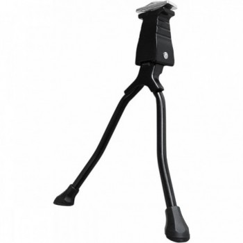 Soporte Doble Fijo de Acero Negro con Placa para E-bike - Estabilidad y Resistencia - 1