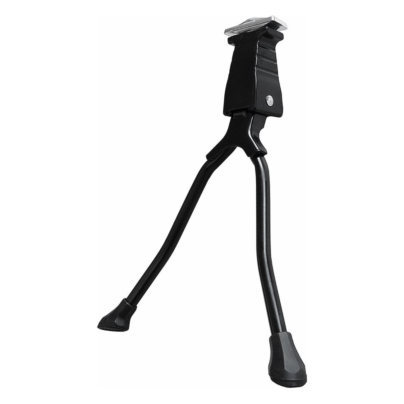 Soporte Doble Fijo de Acero Negro con Placa para E-bike - Estabilidad y Resistencia - 1