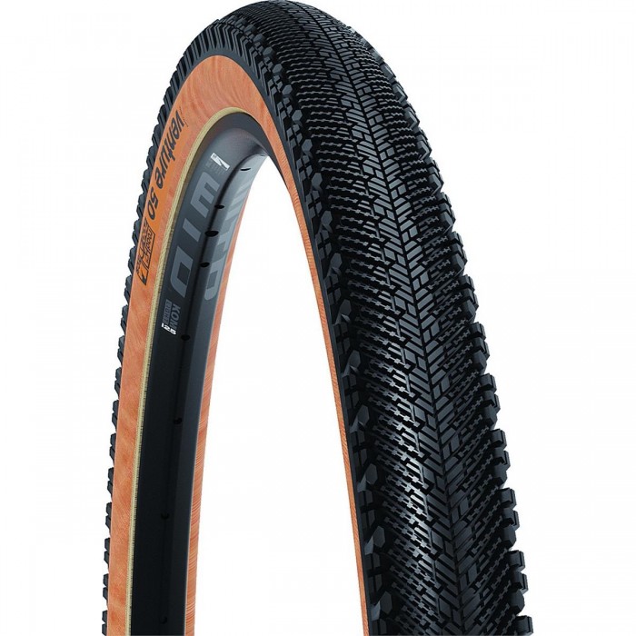 Venture 700 x 50c TCS Road Tire with Light Brown Sidewall, Ideal for Gravel - 1