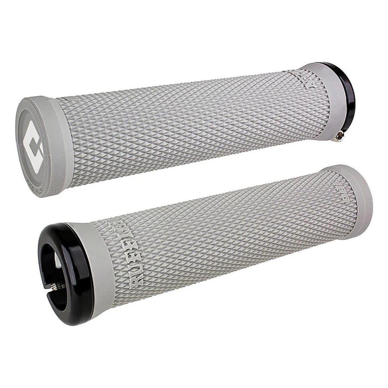 Odi Grips Ruffian V2.1 Lock-On Grau mit grauen Klemmen, 135 mm - 1