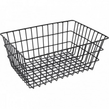 Cesta Trasera Negra MVTEK 53x36x22cm de Malla Ancha para Bicicletas de 3 Ruedas - 1