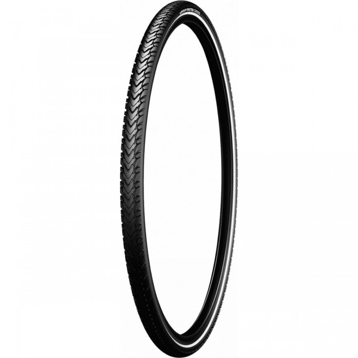 700x40 Protek Cross Black Reflex Tire for City Trekking with Anti-Puncture - 1