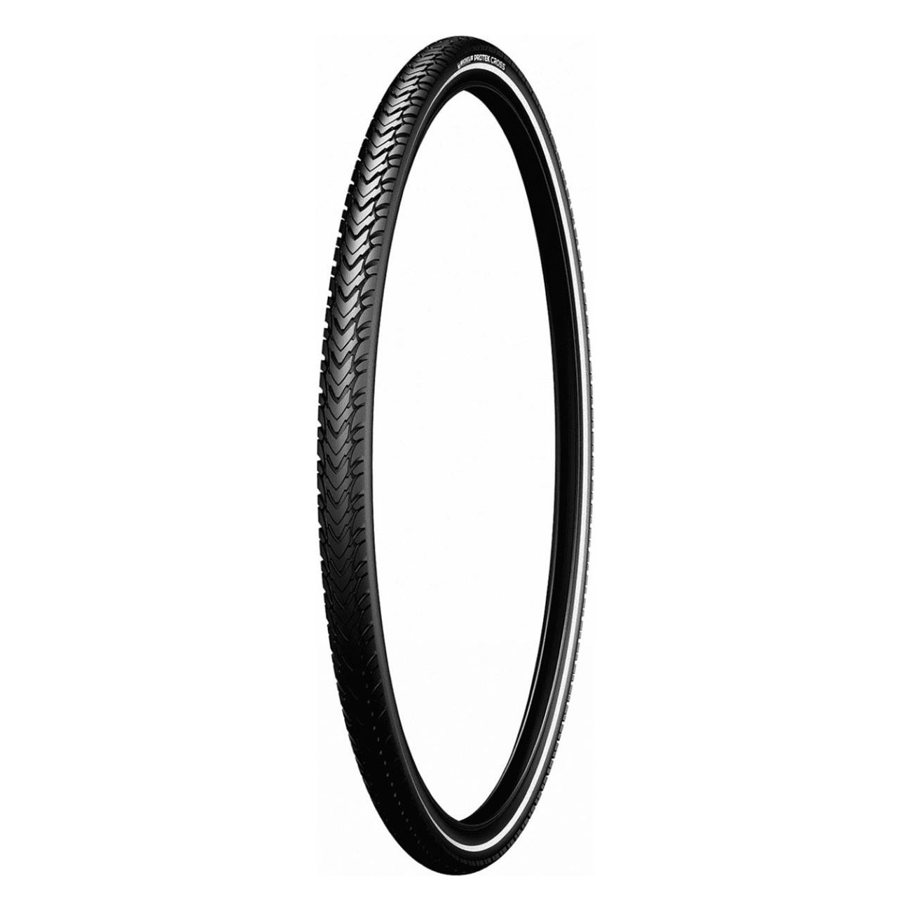 700x40 Protek Cross Black Reflex Tire for City Trekking with Anti-Puncture - 1