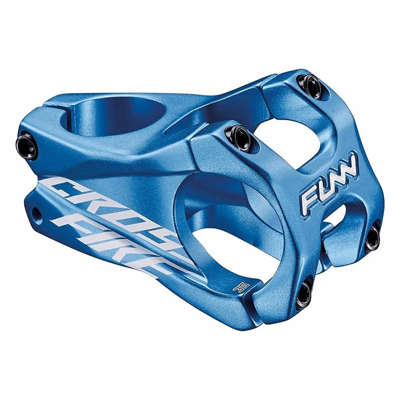 Attacco Manubrio MTB Crossfire 31,8x50mm in Alluminio Blu 0° 130g - FUNN - 1 - Attacchi manubrio - 4712931189766