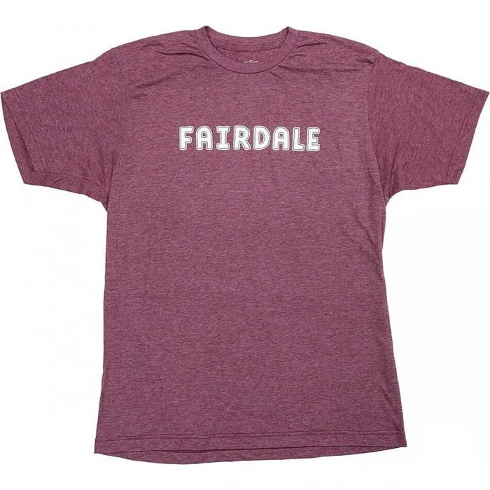 Fairdale Outline T-Shirt Bordeaux - 100% Baumwolle, Größe L - 1