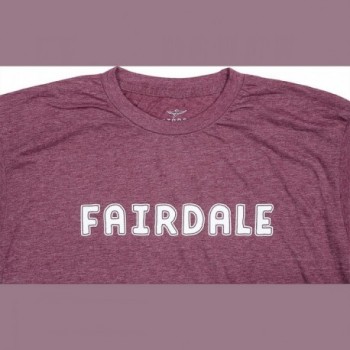 Fairdale Outline T-Shirt Bordeaux - 100% Baumwolle, Größe L - 2