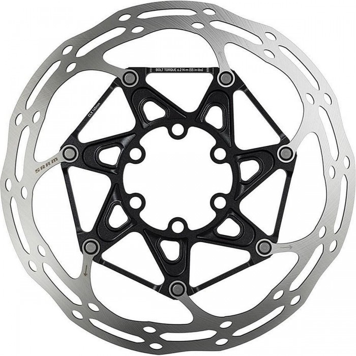 CenterLine X Rotor 180 mm Schwarz - Leichtes und Robustes Design, 2 Stück mit Titanbolzen - 1