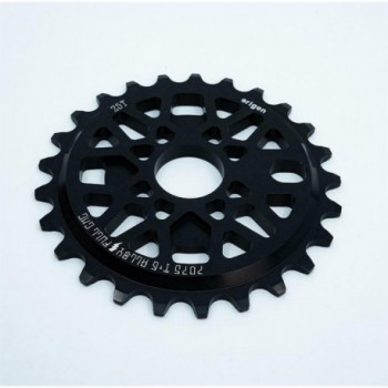 Erigen Galactic 25T Black CNC 7075 T6 Sprocket with 19, 22, 24 mm Adapters - 1