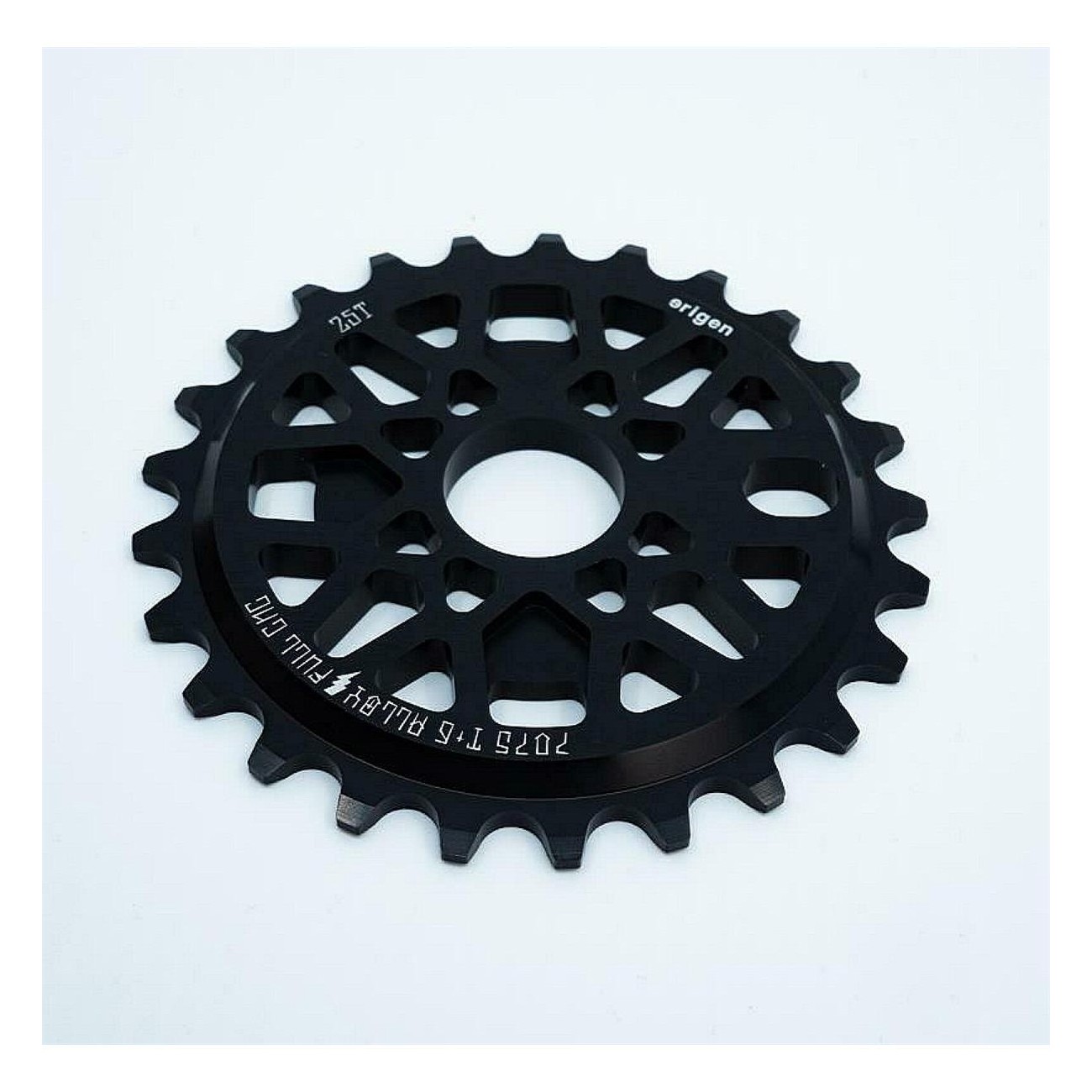 Erigen Galactic 25T Black CNC 7075 T6 Sprocket with 19, 22, 24 mm Adapters - 1