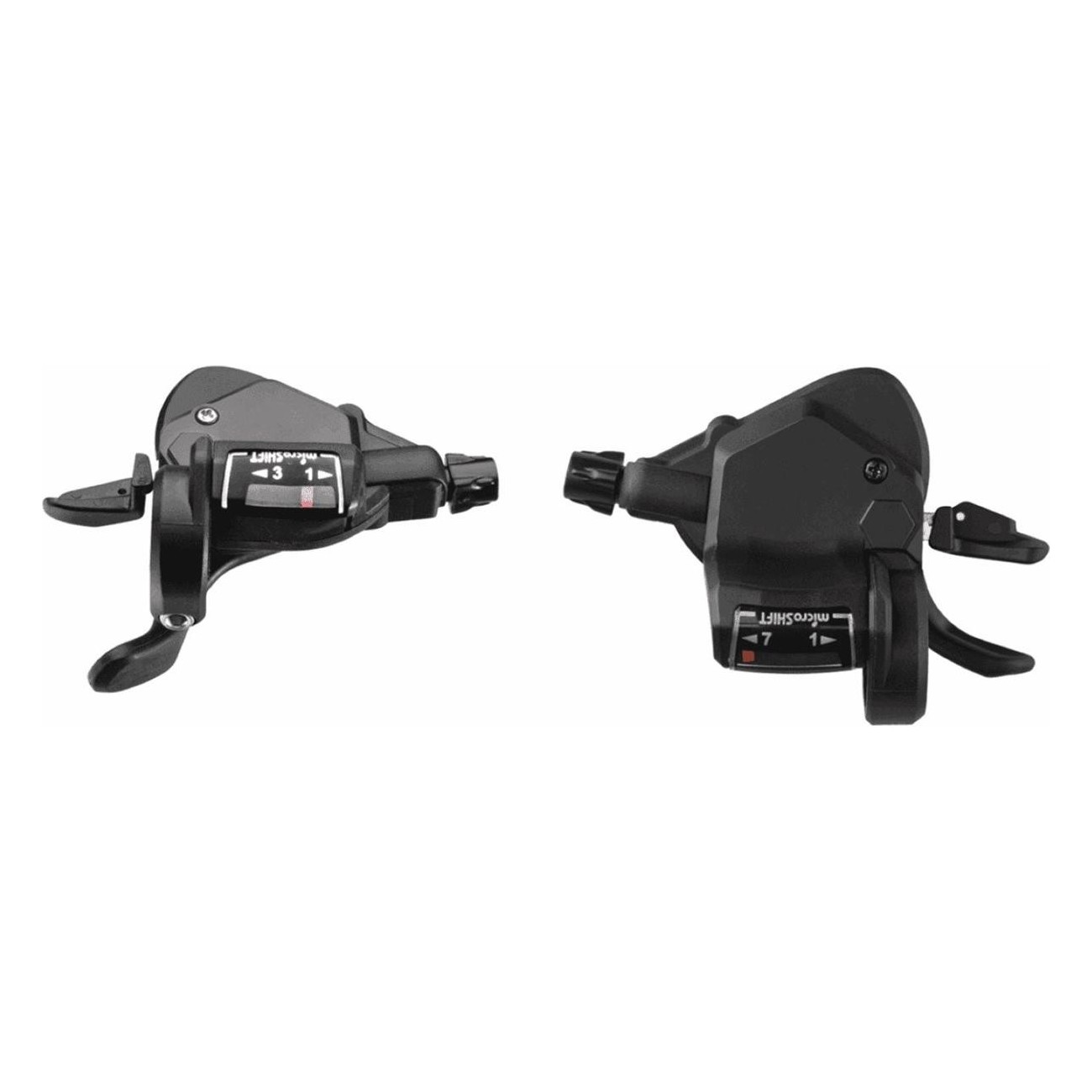 Leviers de vitesses Microshift TS39 7x3 vitesses compatibles Shimano pour VTT/CTB - 1