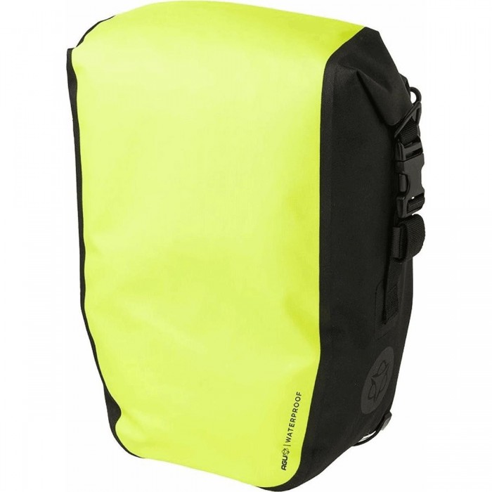 Borsa Impermeabile SHELTER Large 21L in Poliestere Riciclato, Giallo Neon, 32x43x15 cm con Sistema Klick & Fix - 1 - Borse e bau