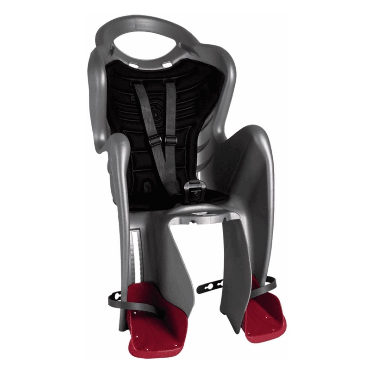 Mr Fox Bellelli Silver Rear Bike Seat for Kids - Safe & Comfortable up to 22 kg - 1