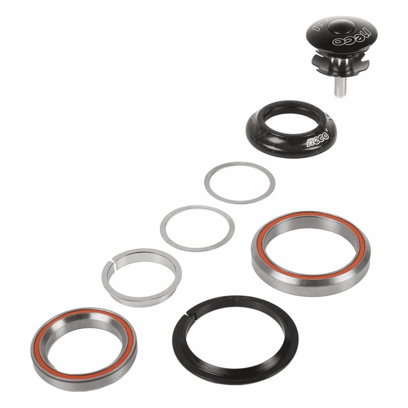 NECO Ahead Headset Series in Aluminum with Sealed Bearings - 1' 1/8-1/5 in - 1