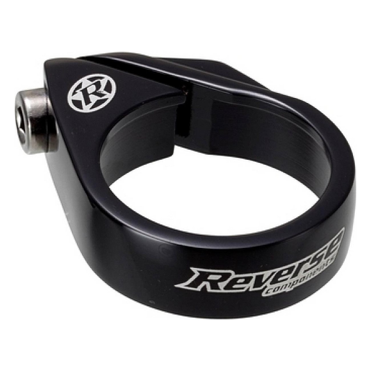 Reverse Seatpost Clamp Ø31.8mm Black - Anti-Theft Protection & Lightweight - 1