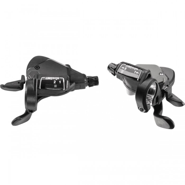 Leve Cambio Microshift TS39 9x3 Velocità Compatibili Shimano per MTB/CTB con Indicatore di Rapporto - 1 - Comandi - 