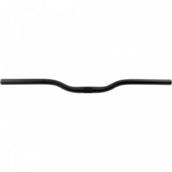 Black Satin Aluminum MTB Handlebar 640mm Ø25.4mm with 30mm Rise and 6° Back Sweep - 1