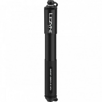 Lezyne Handpumpe Grip Drive HV Medium Schwarz - Hochleistungs für MTB und Gravel - 1