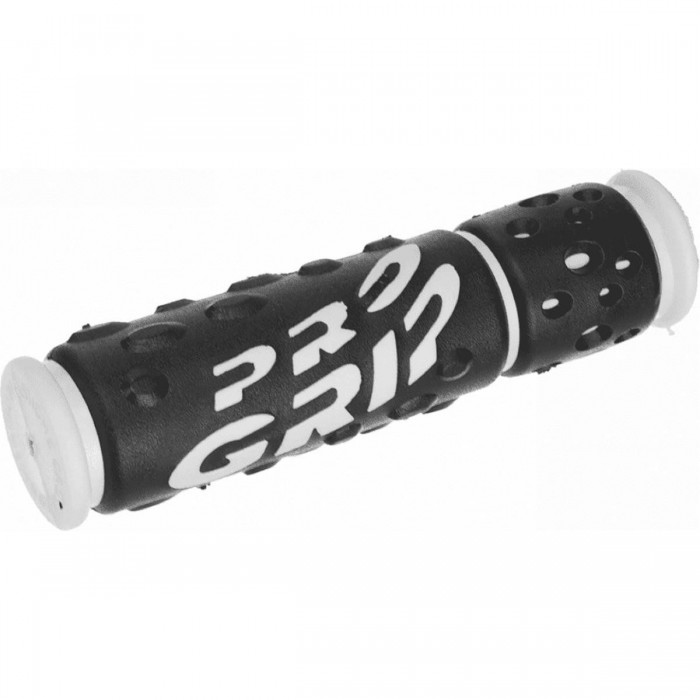 Poignées MTB Progrip 953 en Caoutchouc Blanc/Noir pour Adultes - Confort et Contrôle - 1