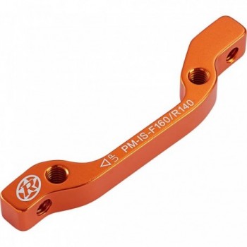 Brake Disc Adapter IS-PM 180 VR + 160 HR Orange for Bicycle - 1