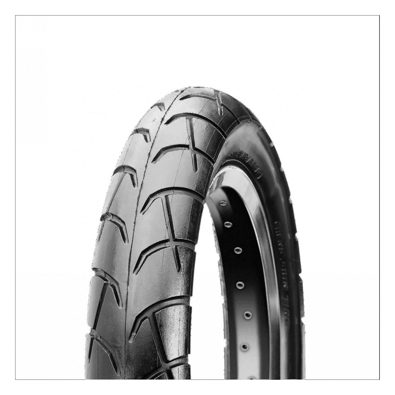 CST Tire 12x1/2x2 1/4 Black Rigid for City Trekking - Model C1456, ETRTO 57-203 - 1