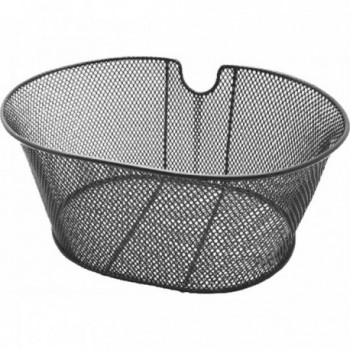 Panier Avant Ovale Renforcé en Acier Noir 30x18x39 cm - 750g, MVTEK - 1