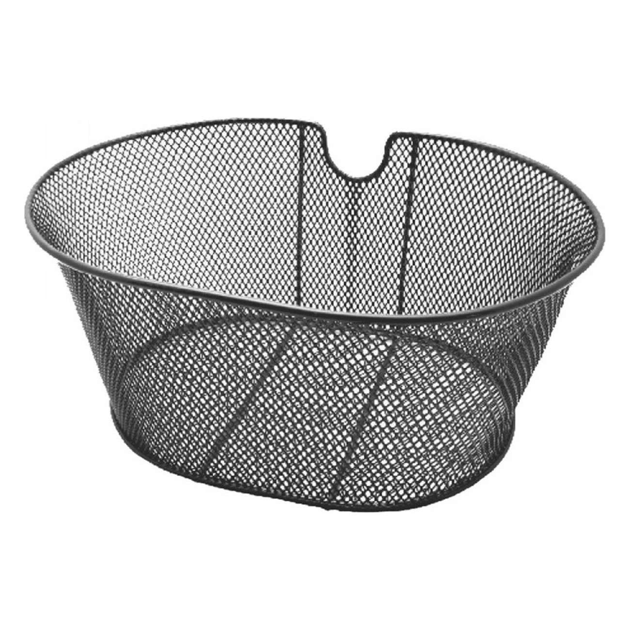 Panier Avant Ovale Renforcé en Acier Noir 30x18x39 cm - 750g, MVTEK - 1