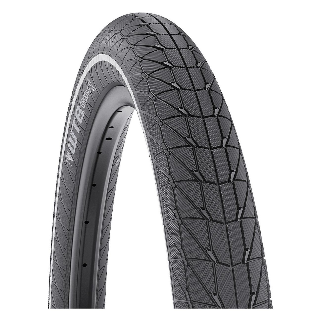 Neumático WTB Groov-E Flat Guard 27.5x2.4 Negro con Banda Reflectante - 1