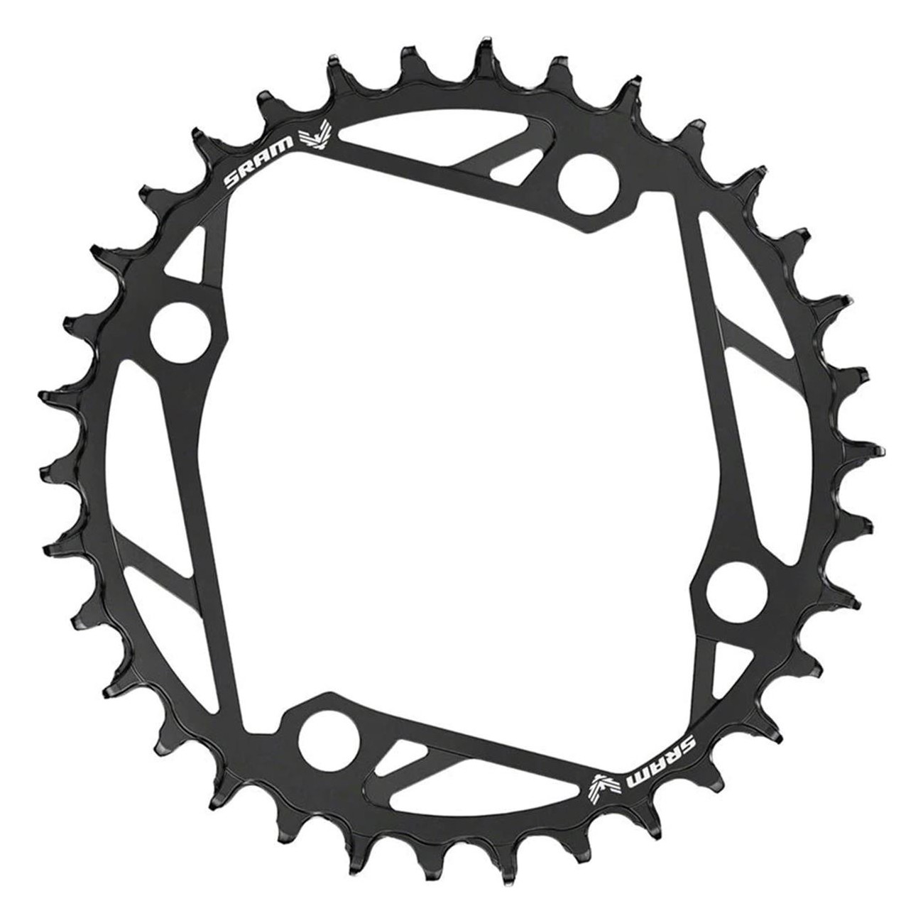 Steel Chainring 38T 12V Black BCD 104mm T-Type Eagle Transmission - 1