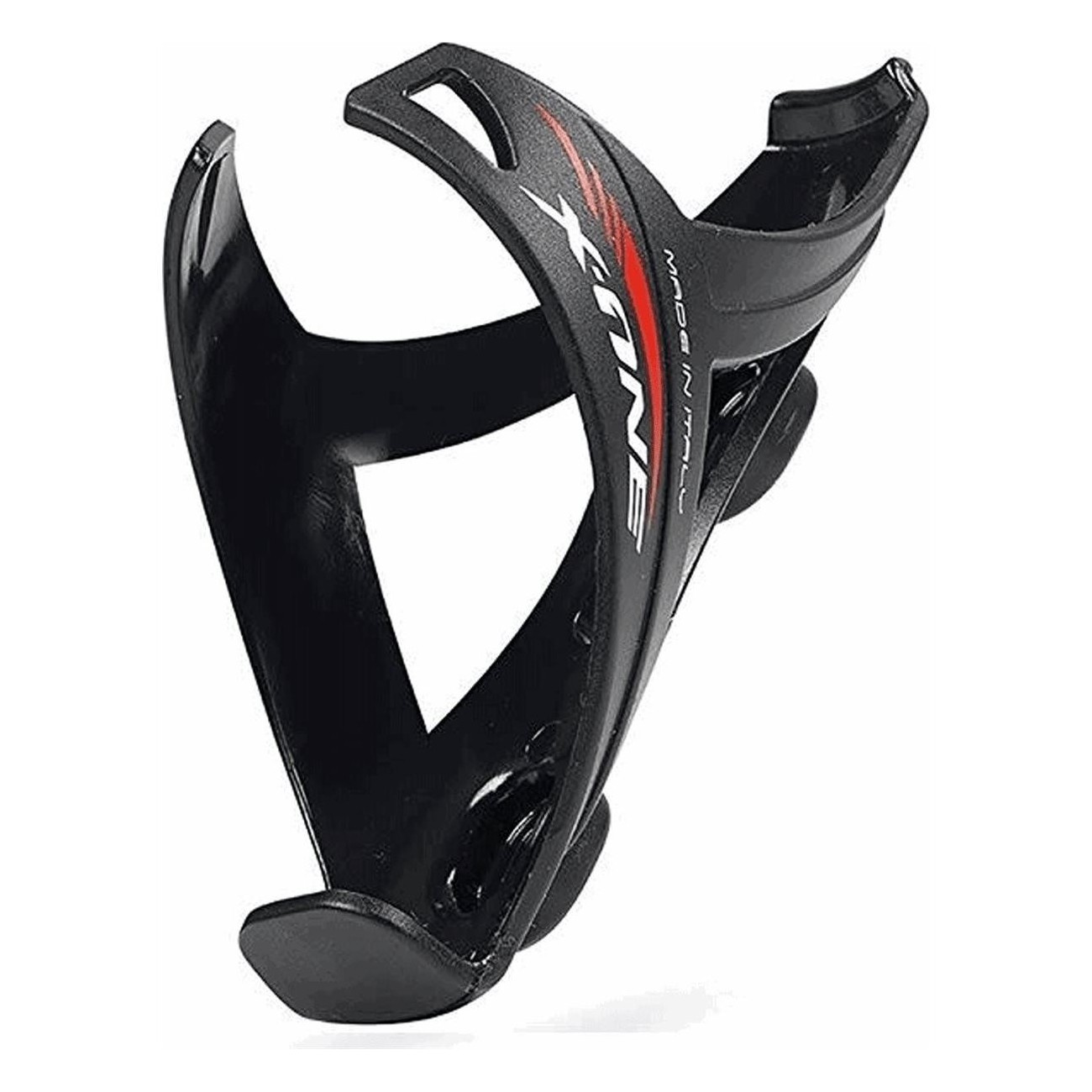 X1 Matte Black Polycarbonate Bottle Cage 45g with Satin Finish - RaceOne - 1